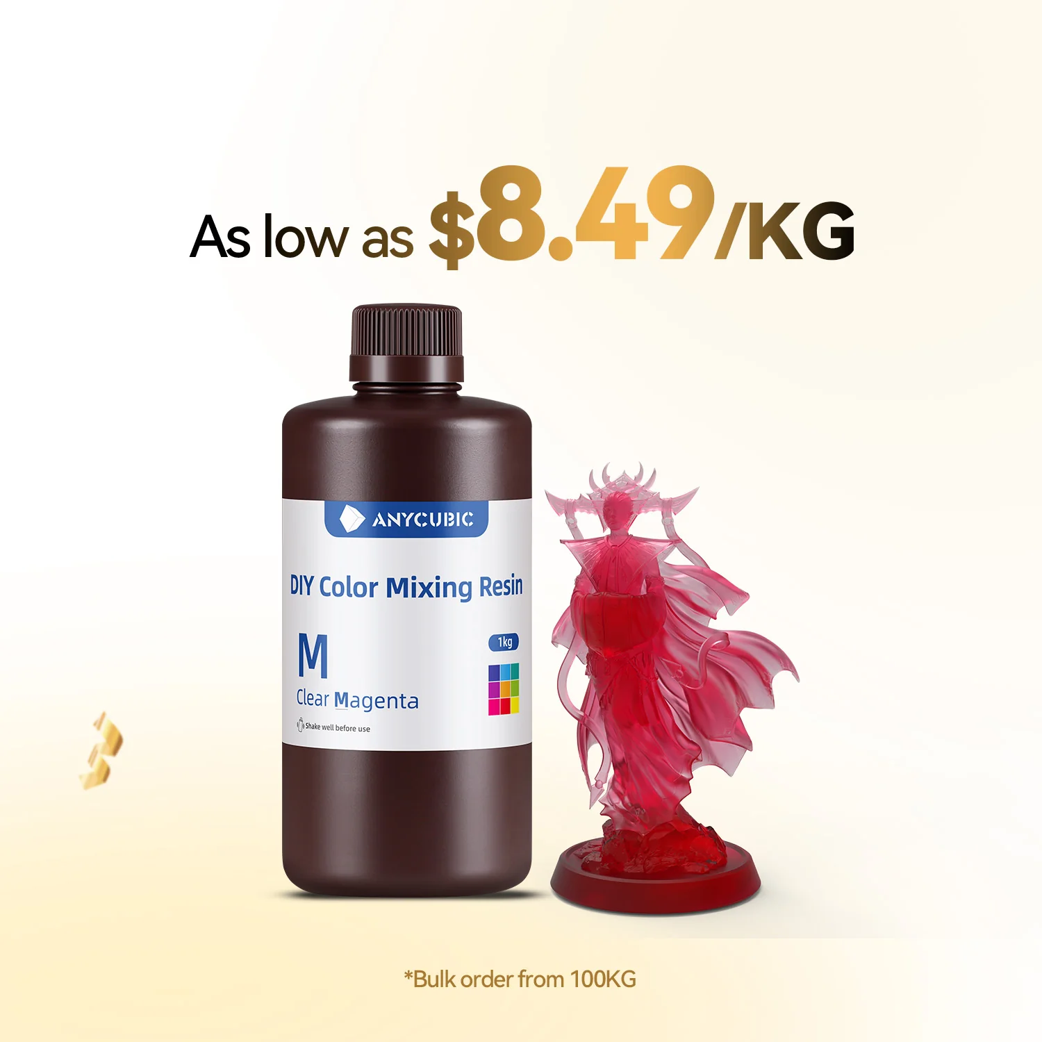 DIY Color Mixing Resin 10-100kg Deals - Anycubic Global Store
